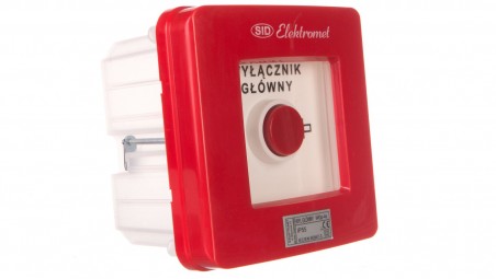 Wyłącznik alarmowy 4Z 12A /WYŁĄCZNIK GŁÓWNY/ IP55 WGp-4s 921593