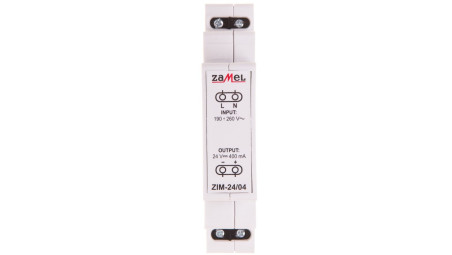 Zasilacz impulsowy 230VAC/24VDC 0,4A ZIM-24/04 EXT10000162