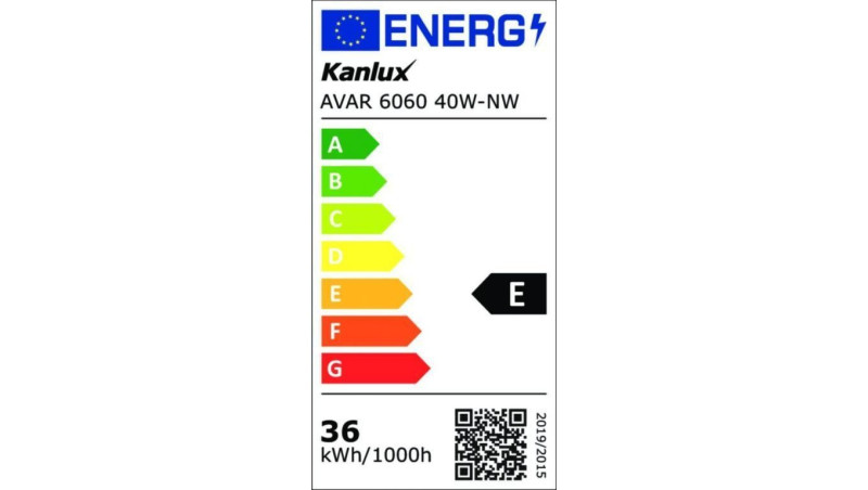 Ramka oświetleniowa LED AVAR 6060 40W-NW 3600lm 4000K IP20 II kl. biały 26770