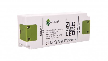 Zasilacz LED 24V DC 80W ZLD 80-24LF 3,3A 19724-9012