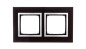 Simon 54 Nature Ramka podwójna metal INOX YIN DRN2/78 Simon 54 Nature Ramka podwójna metal INOX YIN DRN2/78