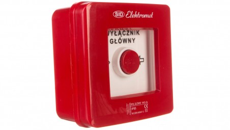 Wyłącznik alarmowy 2Z 12A /WYŁĄCZNIK GŁÓWNY/ IP55 WG-2s 921441