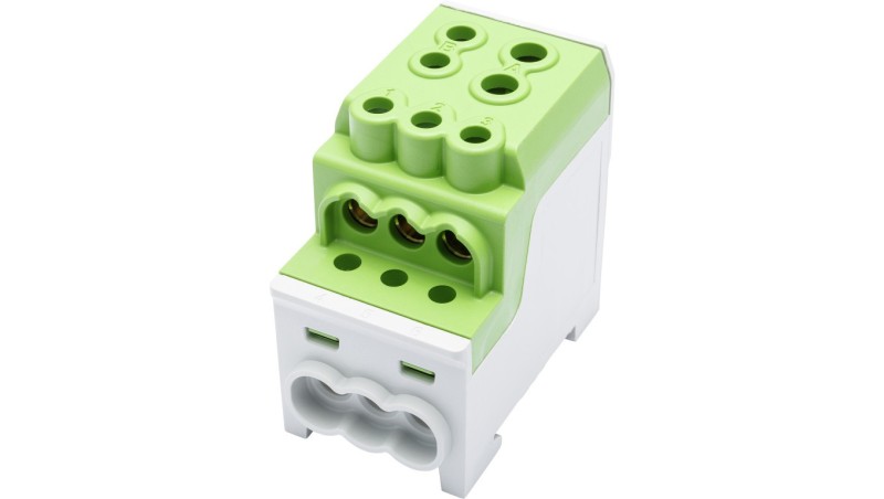 Blok rozdzielczy - dystrybucyjny Al/Cu SDB 200 (80030) SIMBLOCK zielony 81602005 Blok rozdzielczy - dystrybucyjny Al/Cu SDB 200 (80030) SIMBLOCK zielony 81602005