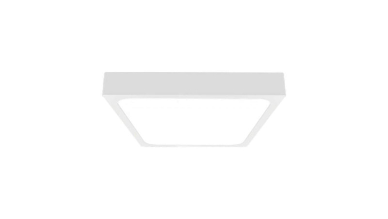 Plafoniera LED 24W 2400lm 4000K IP44 Kwadrat Mleczny Biała Ramka 7628