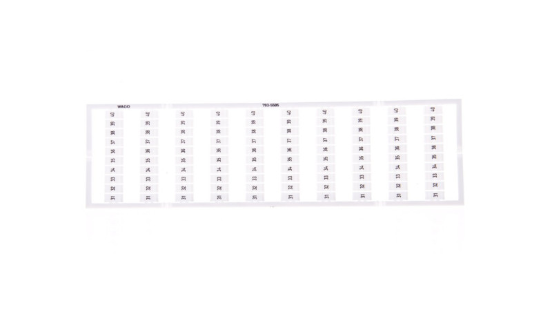 Oznaczniki WMB 10x 31-40 793-5505 /5szt./ Oznaczniki WMB 10x 31-40 793-5505 /5szt./