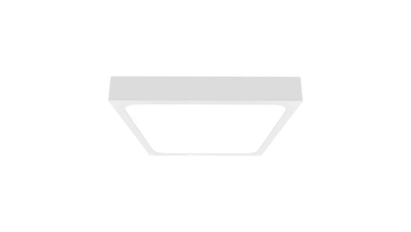 Plafoniera LED 18W 1800lm 4000K IP44 Kwadrat fi225 Mleczny Biała Ramka 7625