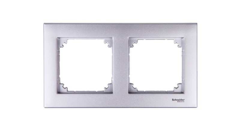 Merten M-Plan Ramka podwójna aluminium MTN486260 Merten M-Plan Ramka podwójna aluminium MTN486260