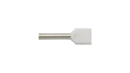 Końcówka tulejkowa izolowana HI 2 x0,75/10 biała E08KH-02020100401 (500szt.)