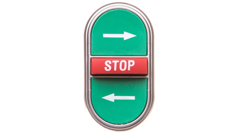 Napęd przycisku potrójny zielony/czerwony /STRZAŁKI LEWO-PRAWO STOP/ z samopowrotem LPCB7365 Napęd przycisku potrójny zielony/czerwony /STRZAŁKI LEWO-PRAWO STOP/ z samopowrotem LPCB7365