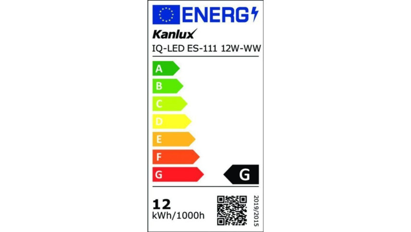 Żarówka LED GU10 IQ-LED ES-111 ściemnialna 12W-WW 950lm 2700K barwa ciepła, 5 lat Gwar. 27318