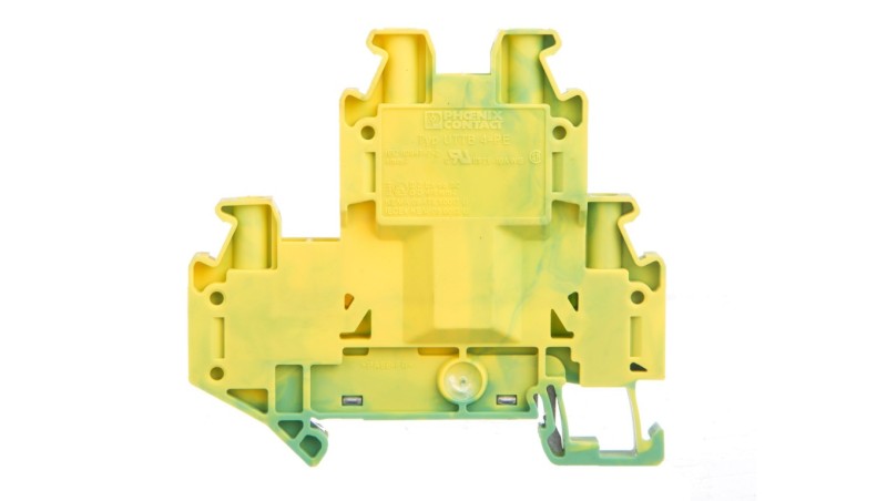Złączka szynowa ochronna 2-piętrowa 4mm2 zielono-żółta Ex UTTB 4-PE 3044759 Złączka szynowa ochronna 2-piętrowa 4mm2 zielono-żółta Ex UTTB 4-PE 3044759