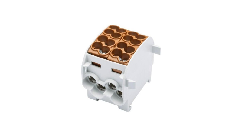 Blok rozdzielczy-odgałęźny Al/Cu SCB 25-2 (80120) SIMBLOCK jednobiegunowy 2x25mm2 brązowy 81505015 Blok rozdzielczy-odgałęźny Al/Cu SCB 25-2 (80120) SIMBLOCK jednobiegunowy 2x25mm2 brązowy 81505015