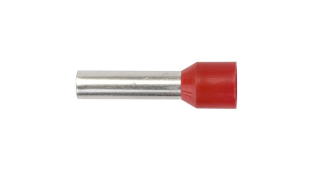 Końcówka tulejkowa izolowana TI 10mm2/18mm czerwona cynowana TI10L18 /100szt.