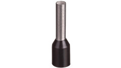 Końcówka tulejkowa izolowana TI 1,5mm2/8mm czarna cynowana TI1,5L8x500 /500szt.