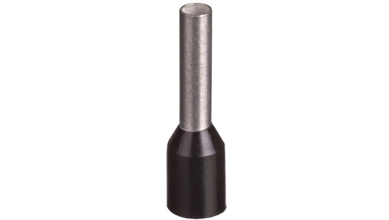 Końcówka tulejkowa izolowana TI 1,5mm2/8mm czarna cynowana TI1,5L8x500 /500szt./ Końcówka tulejkowa izolowana TI 1,5mm2/8mm czarna cynowana TI1,5L8x500 /500szt./