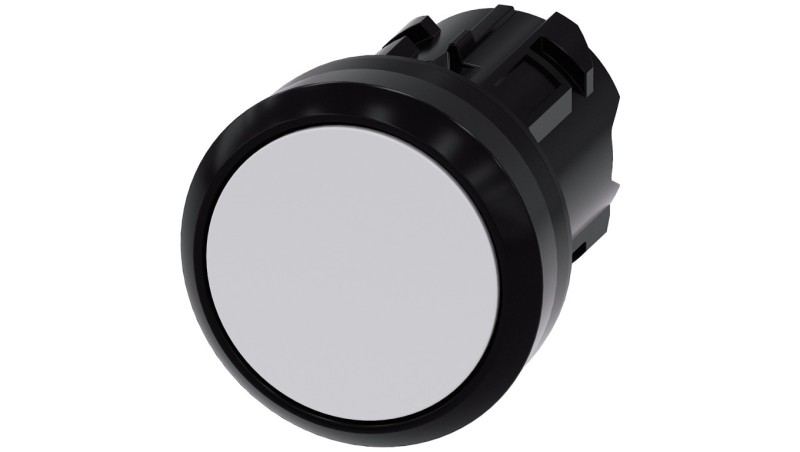 Przycisk 22mm tworzywo biały płaski bez samopowrotu odbl przez wciśnięcie SIRIUS ACT 3SU1000-0AA60-0AA0 Przycisk 22mm tworzywo biały płaski bez samopowrotu odbl przez wciśnięcie SIRIUS ACT 3SU1000-0AA60-0AA0