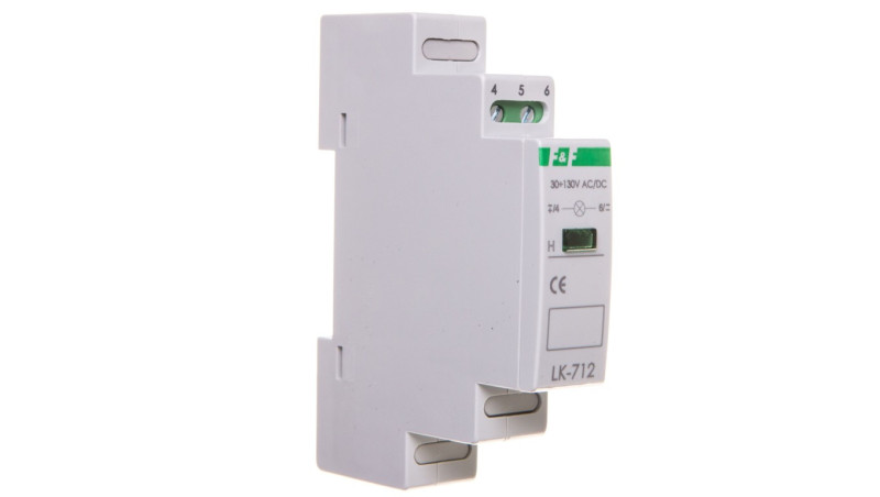 Lampka modułowa 1-fazowa zielona 30-130V AC/DC LK-712G-30-130V Lampka modułowa 1-fazowa zielona 30-130V AC/DC LK-712G-30-130V