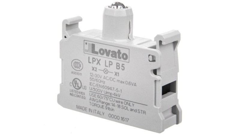Oprawka z LED żółta 12-30V AC/DC LPXLPB5 Oprawka z LED żółta 12-30V AC/DC LPXLPB5