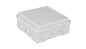 Puszka naścienna przyłączeniowa 130x52x130 mm, z 4 dławnicami, IP54, odporna na UV, NPP130 szara 35390002