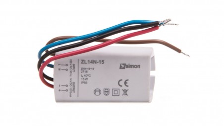 Simon 54 Zasilacz LED natynkowy 14V DC 15W ZL14N-15