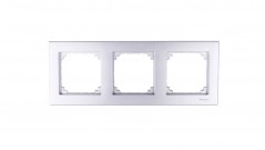 Merten M-Plan Ramka potrójna aluminium MTN486360