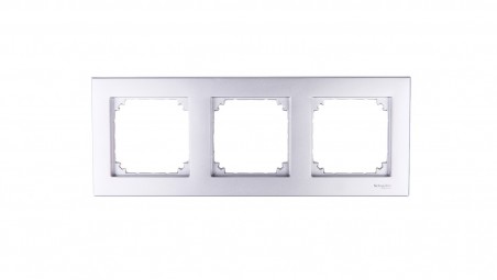 Merten M-Plan Ramka potrójna aluminium MTN486360