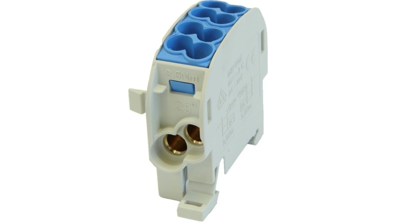 Blok rozdzielczy odgałęźny SCB 25-Cu (80110) SIMBLOCK niebieski 81503003 Blok rozdzielczy odgałęźny SCB 25-Cu (80110) SIMBLOCK niebieski 81503003