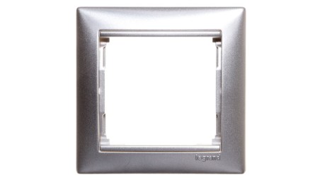 VALENA Ramka pojedyncza aluminium 770151