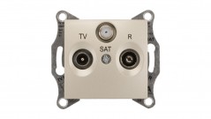 Sedna Gniazdo antenowe RD/TV/SAT końcowe satynowe SDN3501368