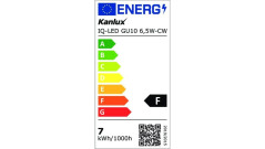 Żarówka LED GU10 IQ-LED 6,5W-CW 585lm 6500K barwa zimna 35242