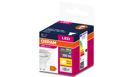 Żarówka LED GU10 VALUE PAR16 50 60st 4,5W/830 230V 4058075599024