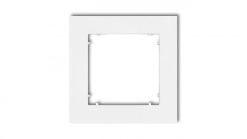 MINI Ramka uniwersalna pojedyncza z tworzywa biały mat 25MR-1 MINI Ramka uniwersalna pojedyncza z tworzywa biały mat 25MR-1
