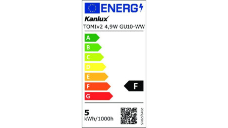 Żarówka LED GU10 TOMIv2 4,9W GU10-WW 490lm 3000K barwa ciepła 34968