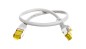 Kabel krosowy patchcord S/FTP (PiMF) kat.6A LSZH szary 0,5m 91576