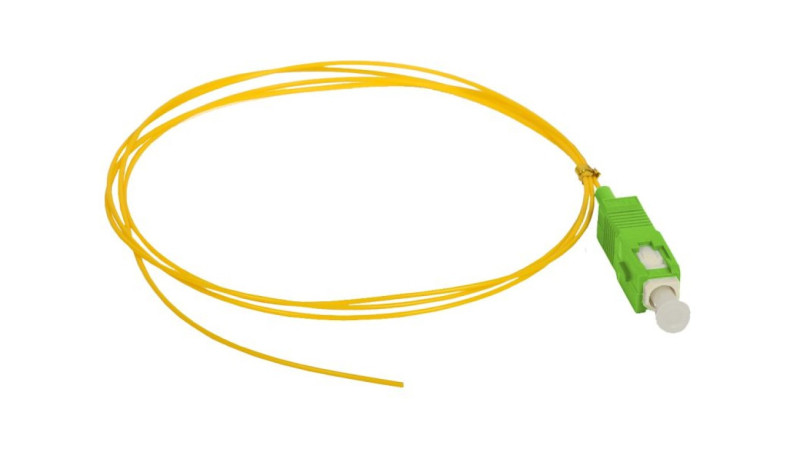 Pigtail SM 1J 9/125 (G.657.A1) wtyk SC/APC dł. 2 m FOI-SCA-9SM-2-G657A