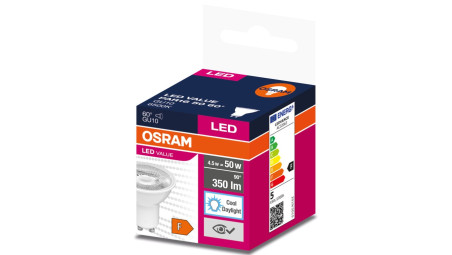 Żarówka LED GU10 VALUE PAR16 50 60st 4,5W/865 230V 4058075599239