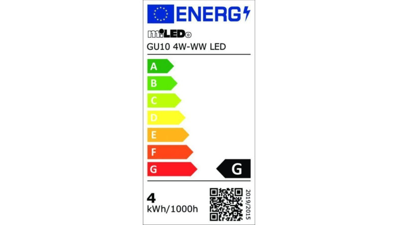 Żarówka LED GU10 4W-WW LED 380lm 3000K barwa ciepła 31230