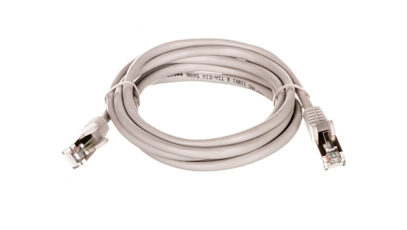 Kabel krosowy patchcord F/UTP kat.5e CCA szary 1,5m 95535 Kabel krosowy patchcord F/UTP kat.5e CCA szary 1,5m 95535