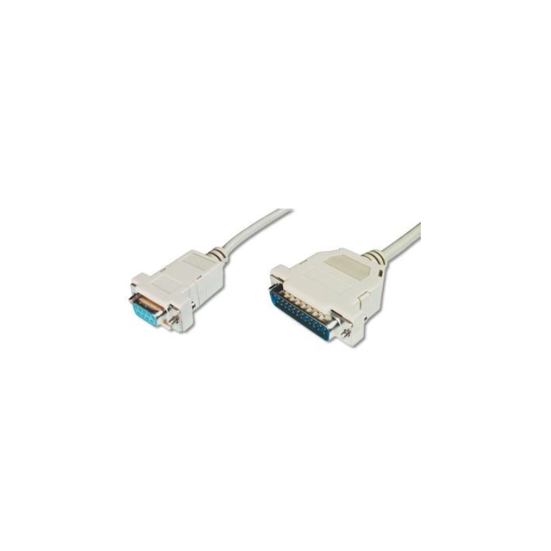 Kabel połączeniowy DSUB9/DSUB25, Ż/M beżowy 3m AK-580105-030-E