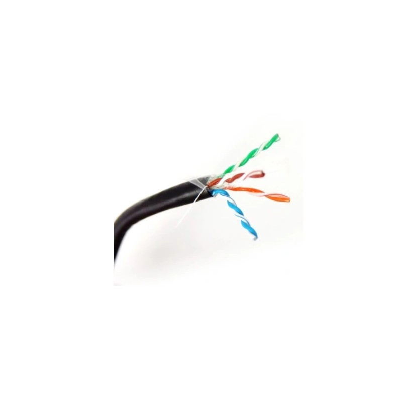 Kabel teleinformatyczny U/UTP kat.6 PE AWG 23/1 305m szpula czarny zewnętrzny żelowany DK-TP612 Kabel teleinformatyczny U/UTP kat.6 PE AWG 23/1 305m szpula czarny zewnętrzny żelowany DK-TP612