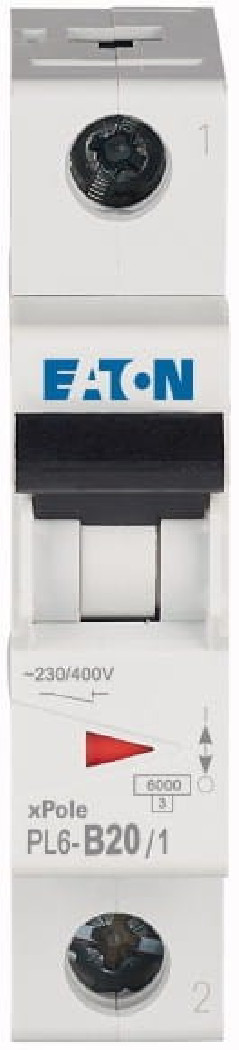 Wyłącznik nadprądowy 1P B 20A 6kA AC PL6-B20/1 286522