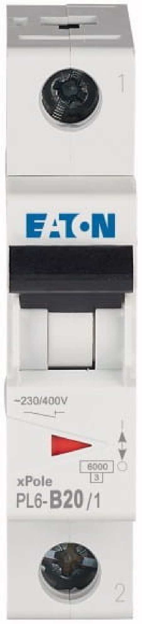 Wyłącznik nadprądowy 1P B 20A 6kA AC PL6-B20/1 286522