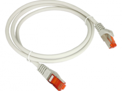 Patch-cord F/UTP kat.6 PVC 0.25m szary KKS6SZA0.25