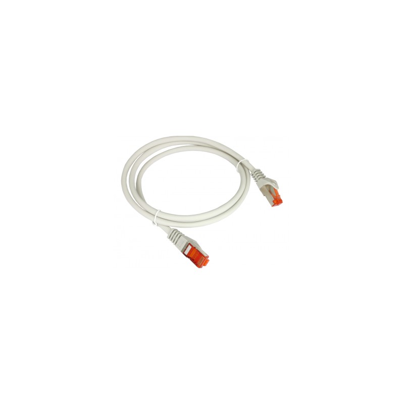 Patch-cord F/UTP kat.6 PVC 0.25m szary KKS6SZA0.25