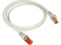 Patch-cord F/UTP kat.6 PVC 0.25m szary KKS6SZA0.25