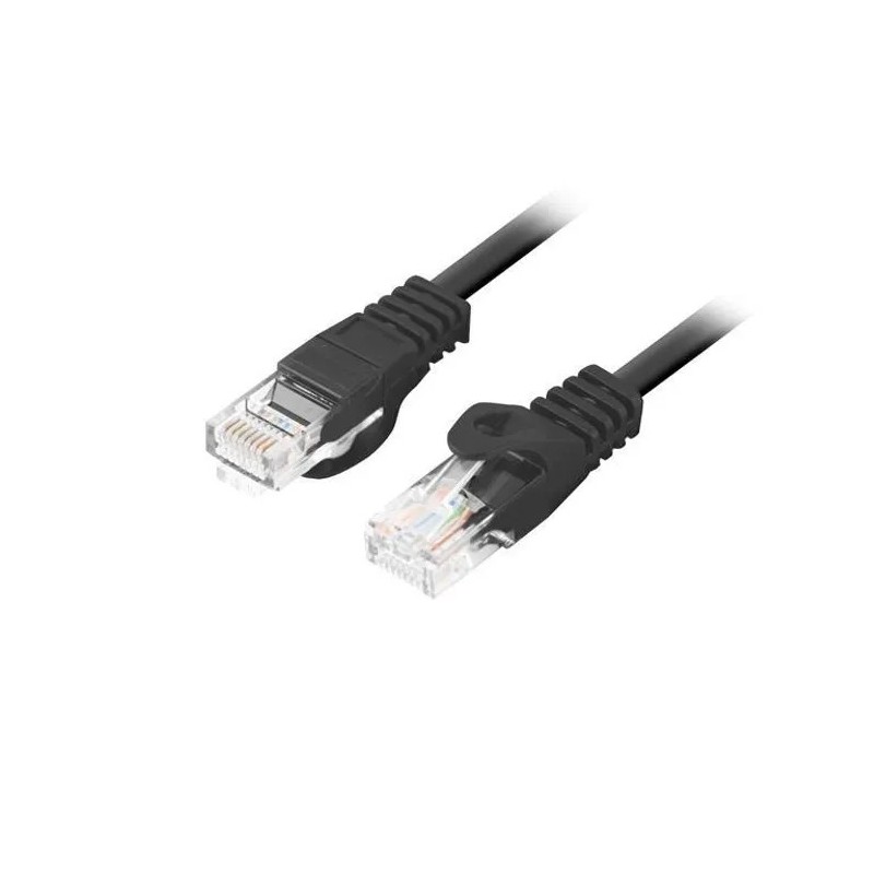 Patch-cord S/FTP kat.6A LSOH 1.0m czarny KKS6ACZA1.0