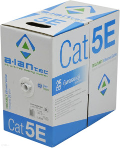 Kabel U/UTP kat.5e PVC 4PR Eca ALANTEC /305m/ KIU5PVC305