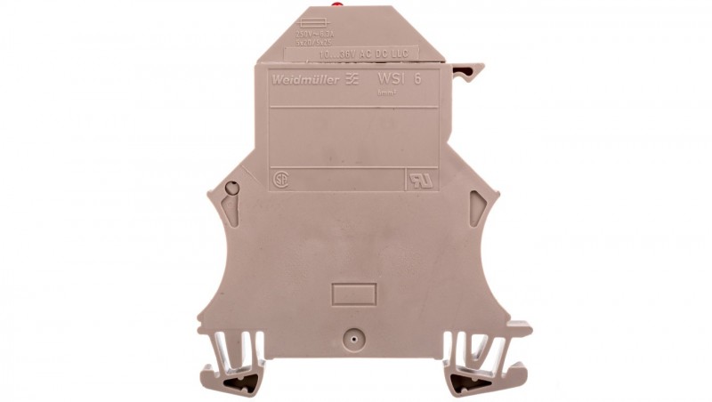 Złączka szynowa bezpiecznikowa G5x20mm 2-przewodowa 6mm2 beżowa WSI 6/LD 10-36V LLC 1119840000 Złączka szynowa bezpiecznikowa G5x20mm 2-przewodowa 6mm2 beżowa WSI 6/LD 10-36V LLC 1119840000