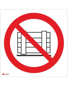 Samoprzylepna tabliczka ostrzegawcza /Nie zastawiać 200x300/ IP/023/1/C1/F