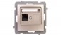 AS Gniazdo komputerowe pojedyncze RJ45 kat.5e MMC satyna light GPK-1G/K/m/45 AS Gniazdo komputerowe pojedyncze RJ45 kat.5e MMC satyna light GPK-1G/K/m/45